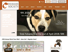 Tablet Screenshot of dbqhumane.org